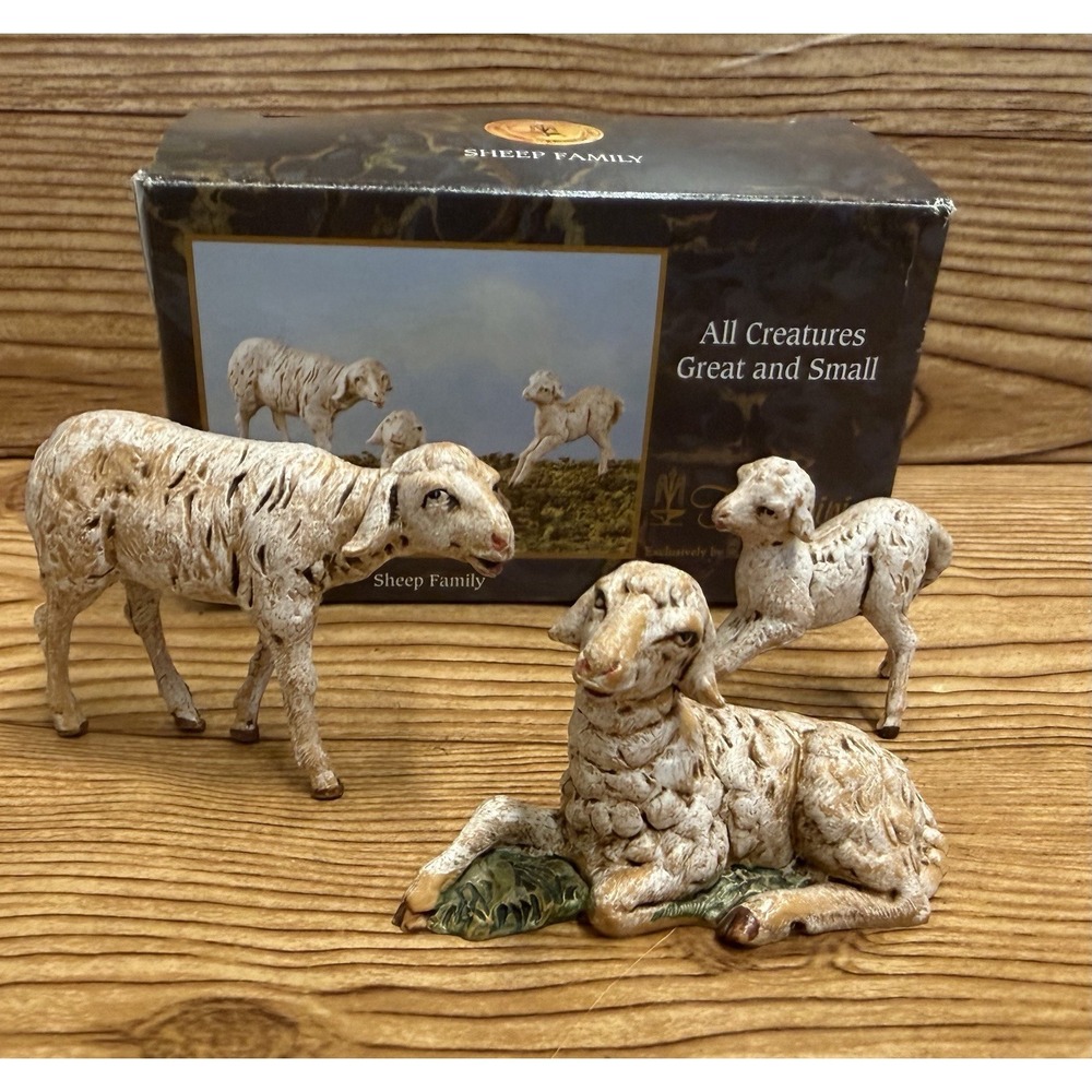Fontanini Nativity 3 Piece SHEEP FAMILY 5" Centennial Collection 51539 Creatures
